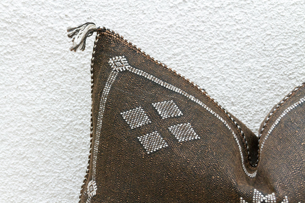 Sable Medina Silk Rug Lumbar Pillow