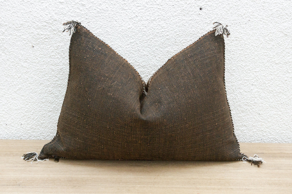 Sable Medina Silk Rug Lumbar Pillow