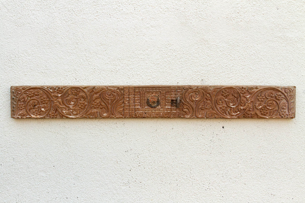 Antique Haveli Scroll Architectural Lintel