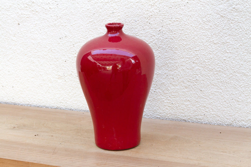 Elegant Chinese Oxblood Red Vase