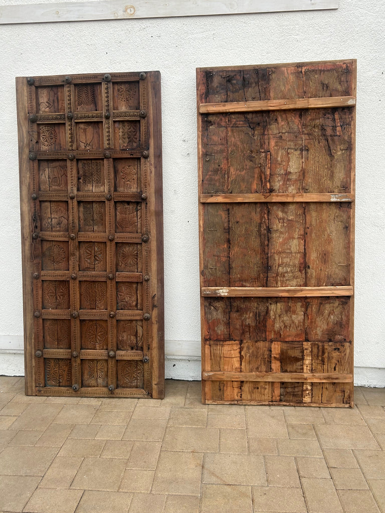 Antique Carved Indian Gujarati Tribal  Door