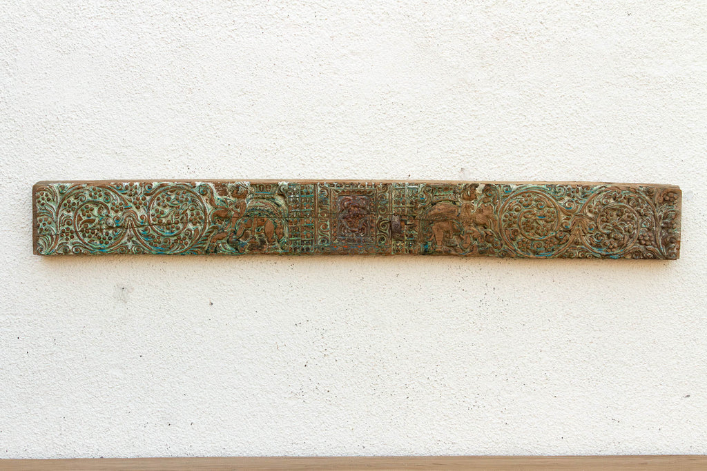 The Verdigris Lintel, Antique Architectural Lintel