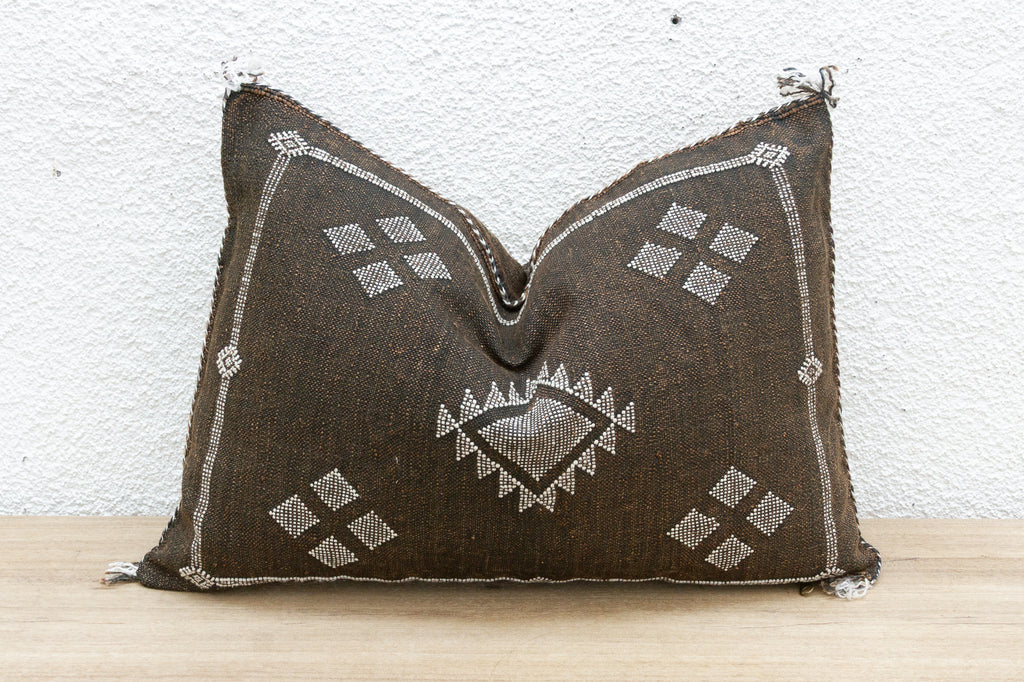 Raven Dunes Silk Rug Lumbar Pillow