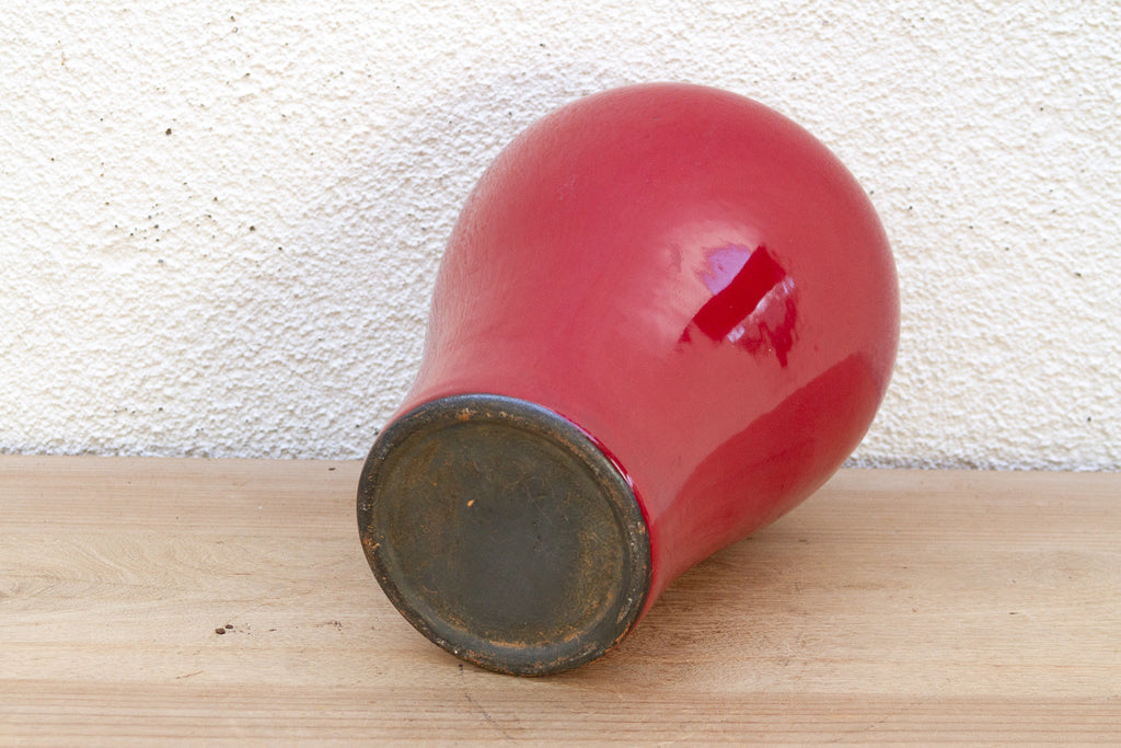Elegant Chinese Oxblood Red Vase