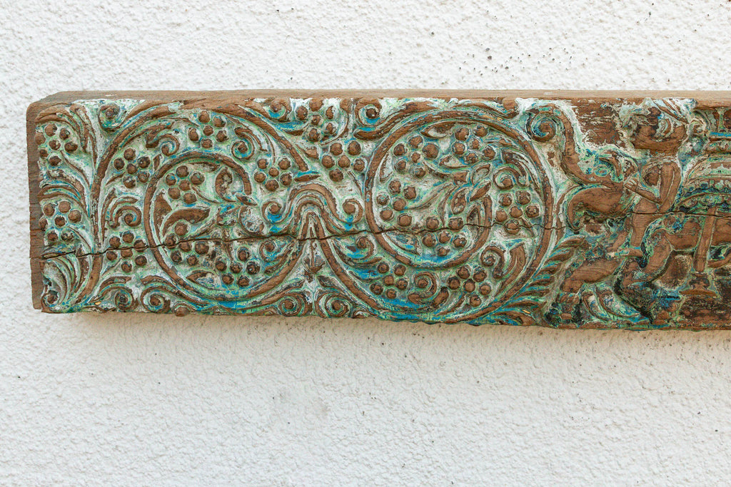 The Verdigris Lintel, Antique Architectural Lintel