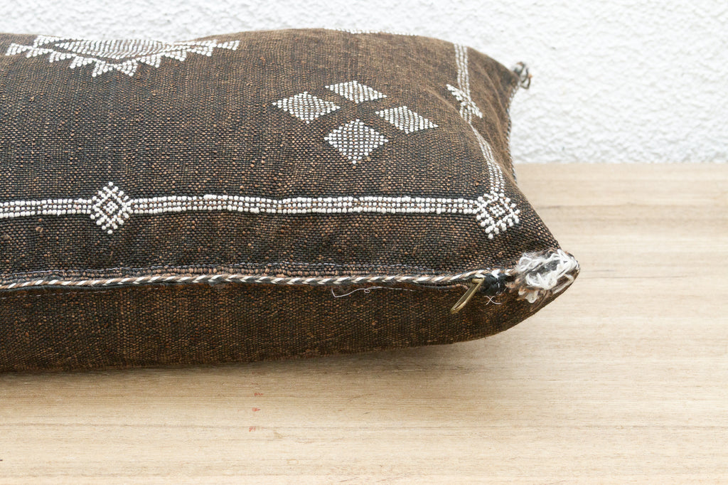 Raven Dunes Silk Rug Lumbar Pillow