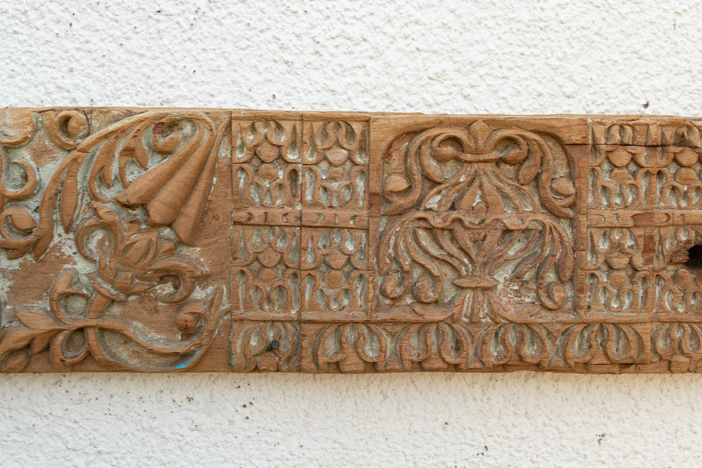 Geometric Frieze, Antique Teak Carved Panel (Trade)