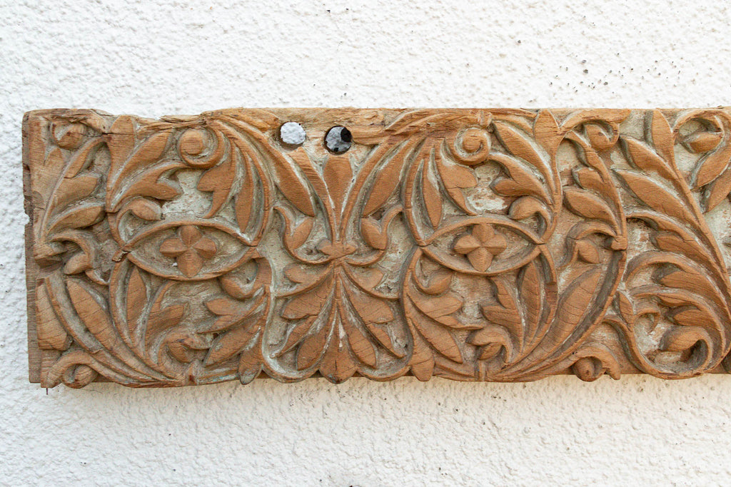 Geometric Frieze, Antique Teak Carved Panel (Trade)