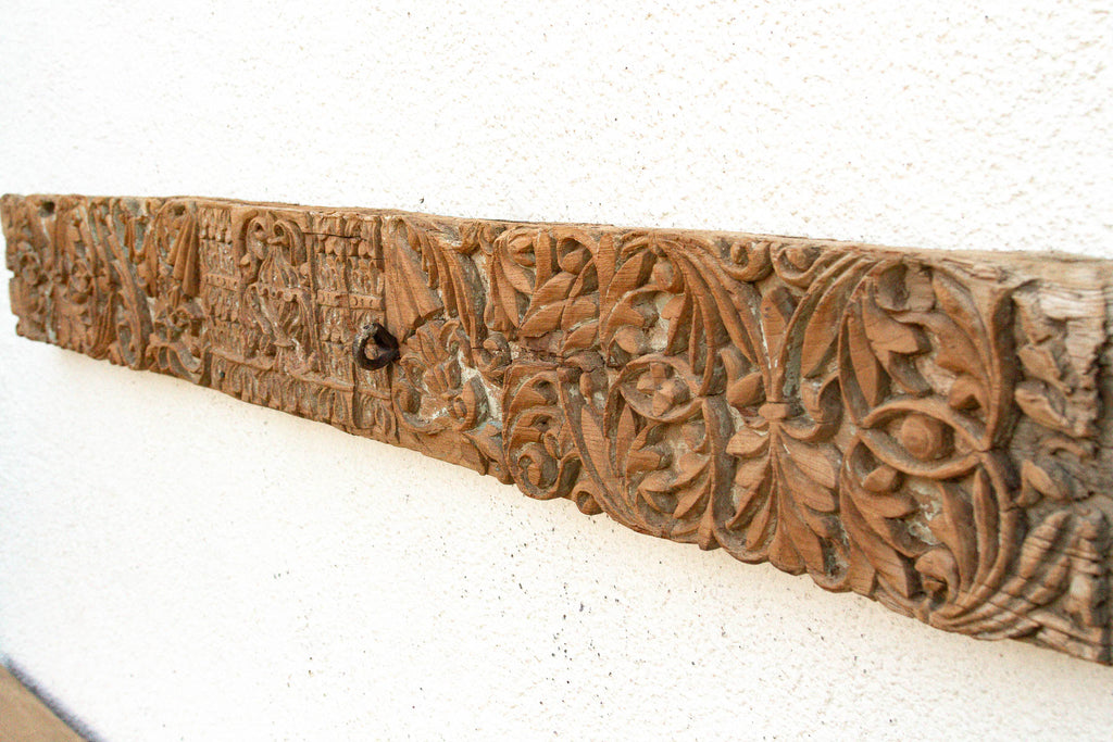 Geometric Frieze, Antique Teak Carved Panel (Trade)