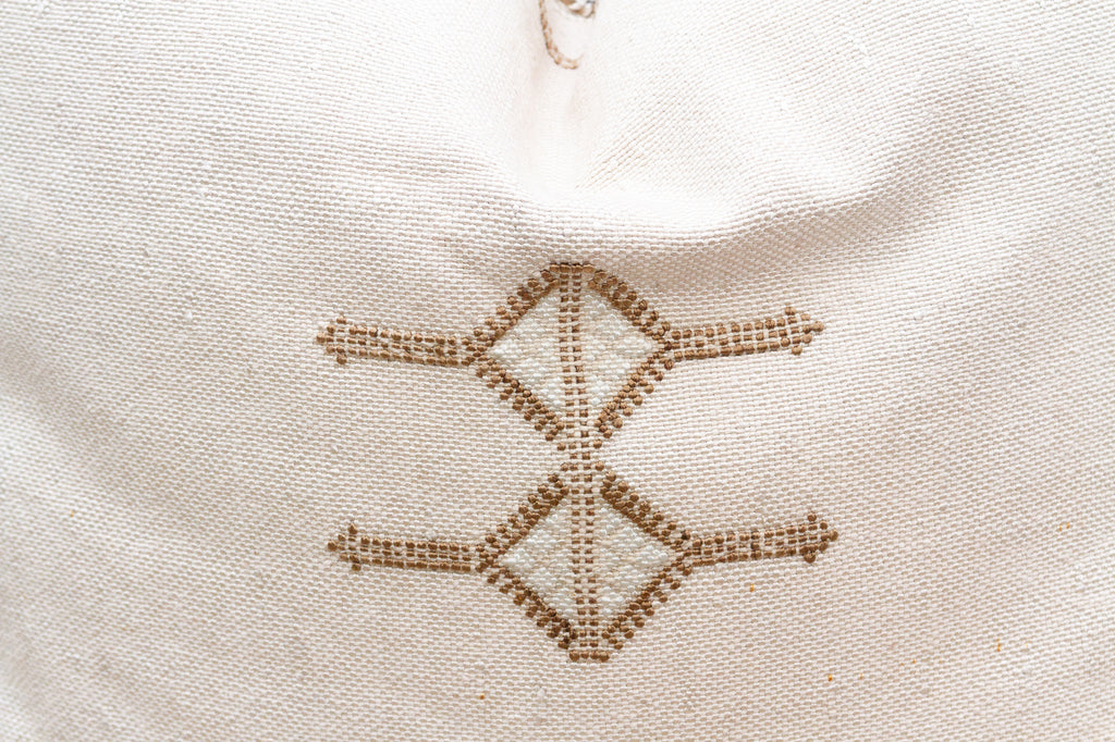 Pair of Large Oasis Medina Silk Rug Pillows