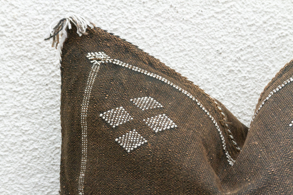 Pair of Oasis Dusk Large Silk Rug Pillows