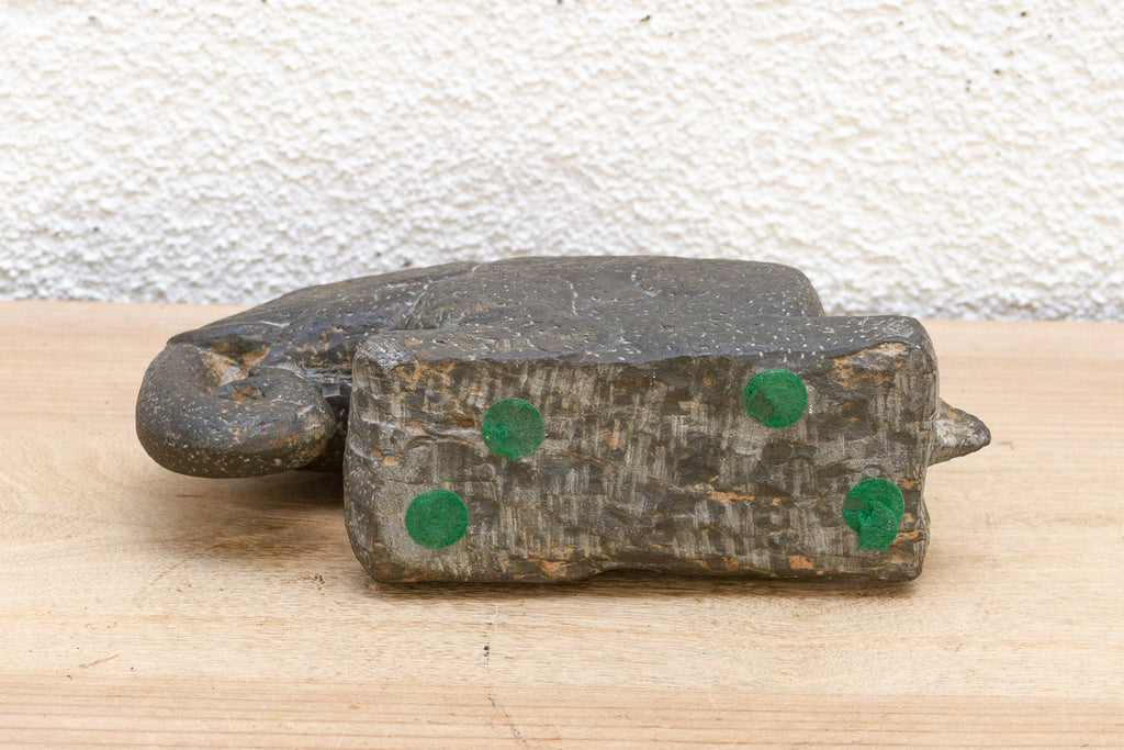 Antique Handcarved Stone Elephant Sculpture