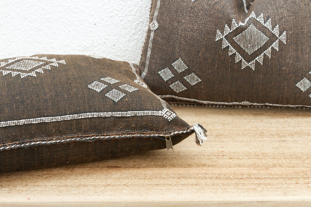 Pair of Cashbah Silk Lumbar Pillows