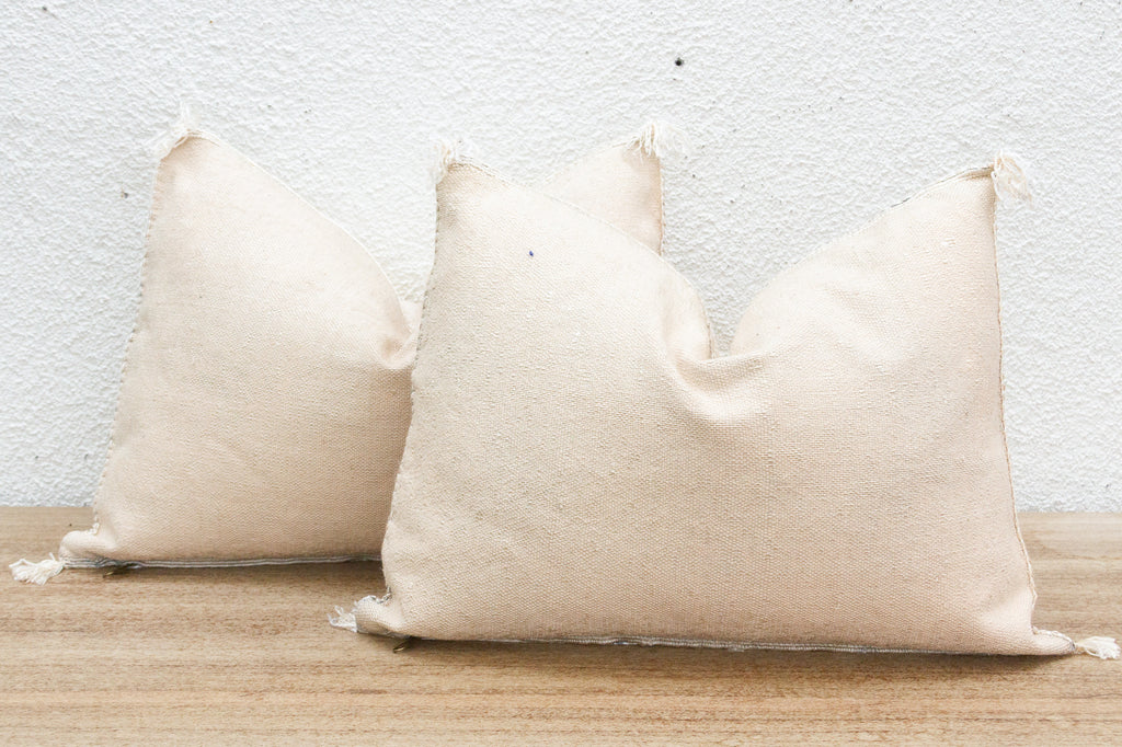Pair of Soft Marrkesh Silk Lumbar Pillows