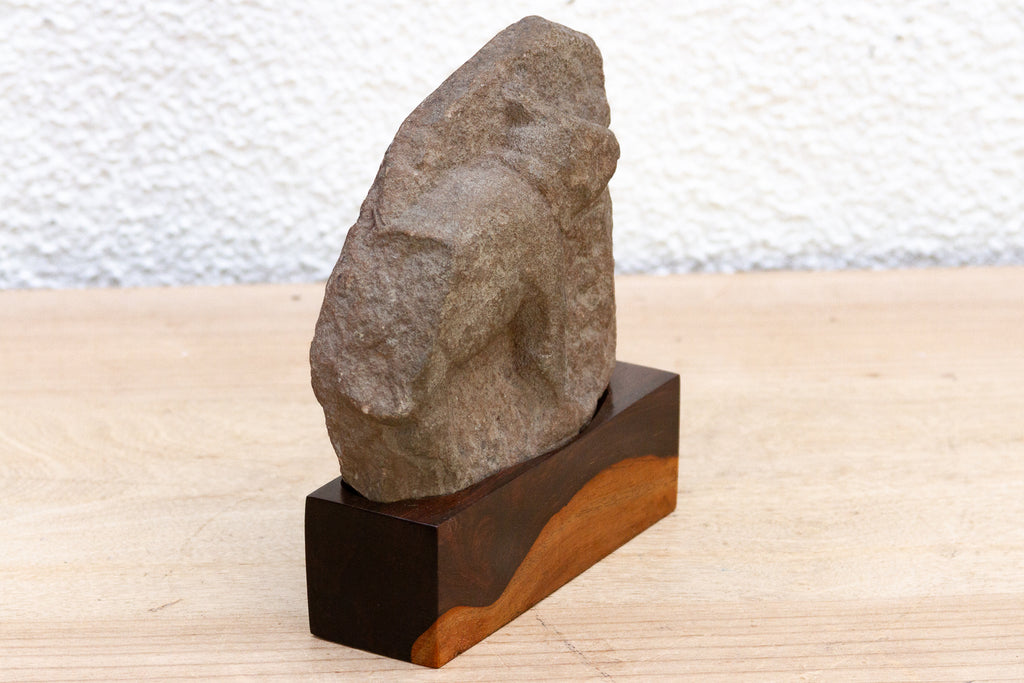 The Sacred Bull, Antique Indian Stone Sculpture