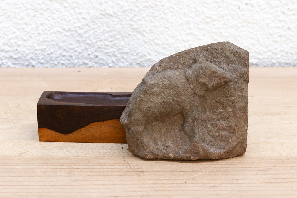 The Sacred Bull, Antique Indian Stone Sculpture