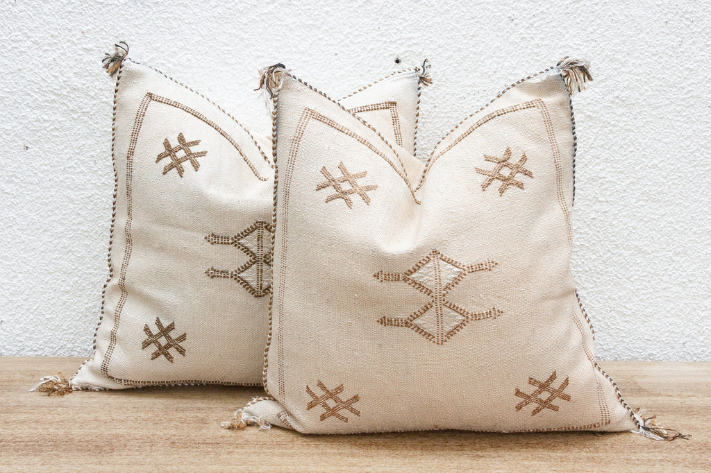 Pair of Caravan Silk Rug Pillows