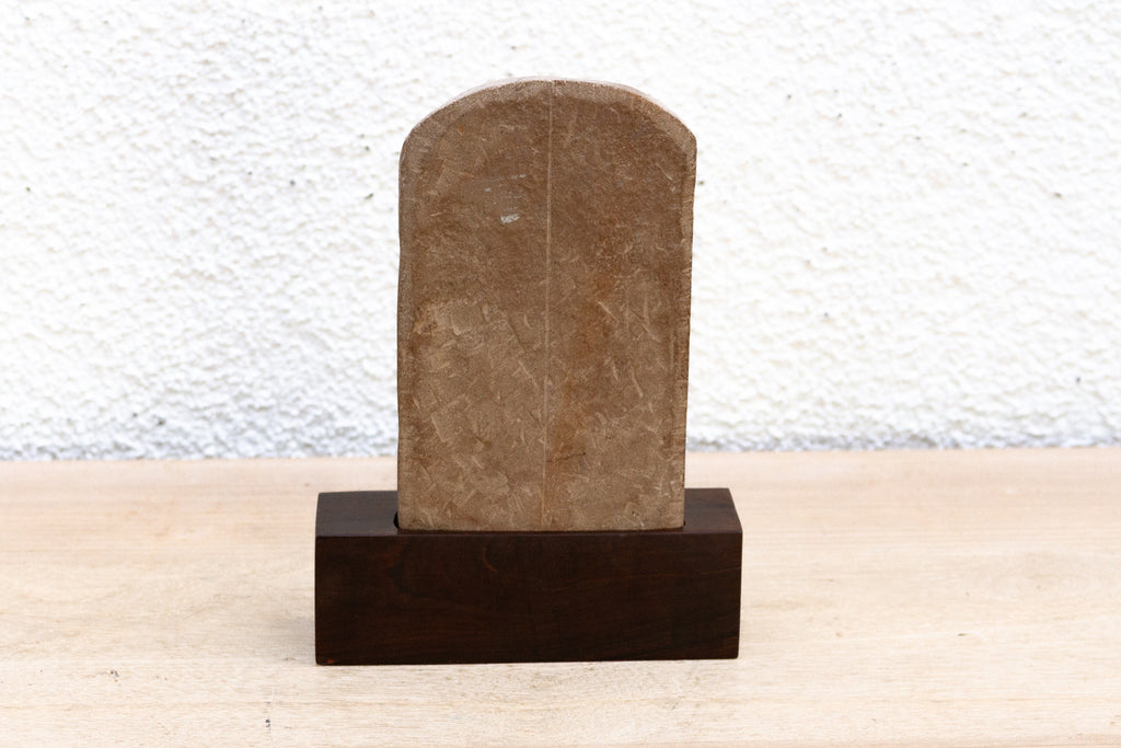 The Silent Prayer, Antique Stone Praying Figure