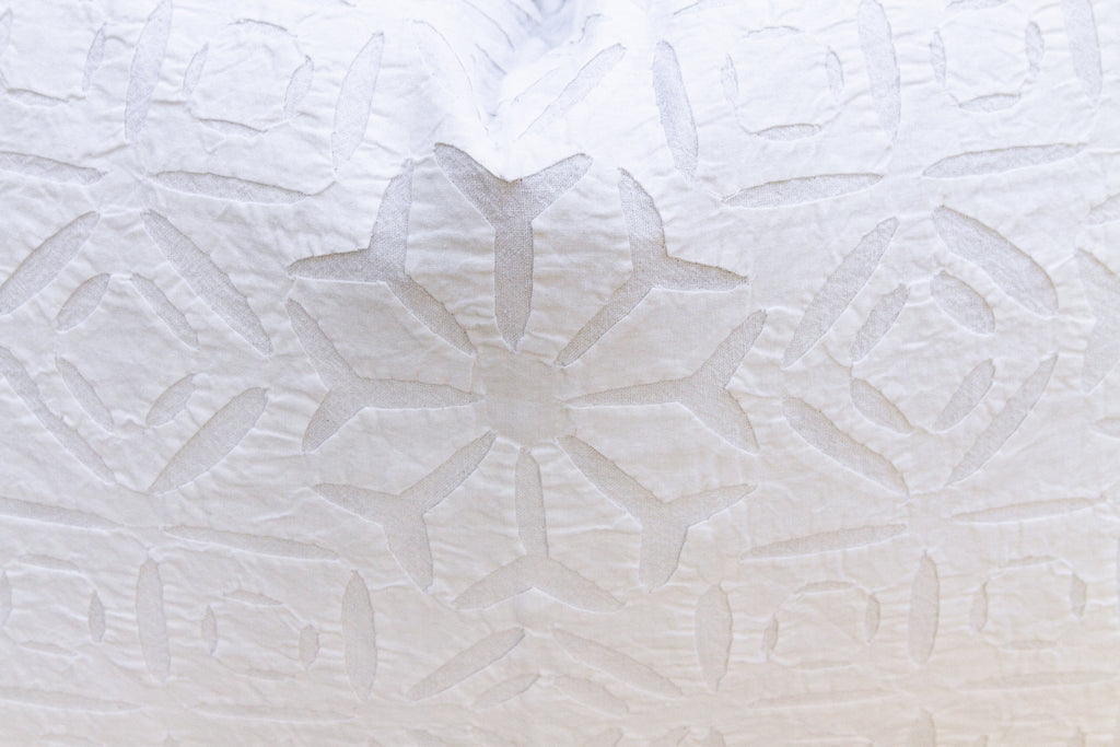 Bloom Lumbar Applique Pillow Cover