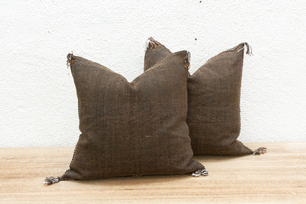 Pair of Fez Silk Rug Pillows