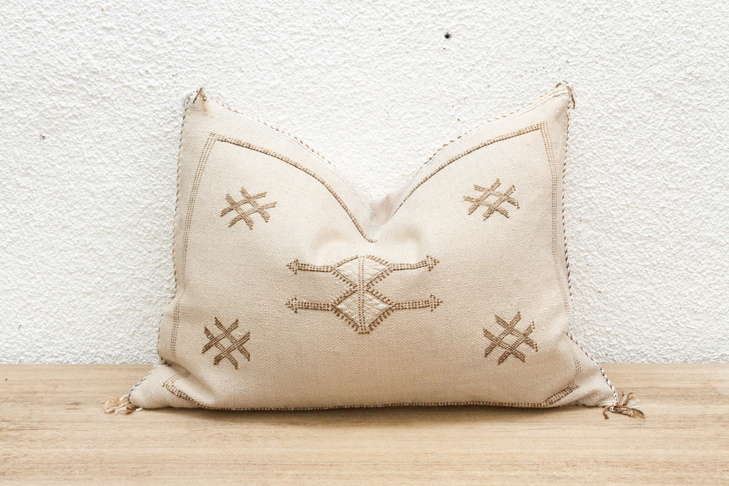Desert Cotton Silk Rug Lumbar Pillow