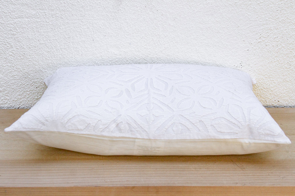 Morning Dew Lumbar Applique Pillow Cover