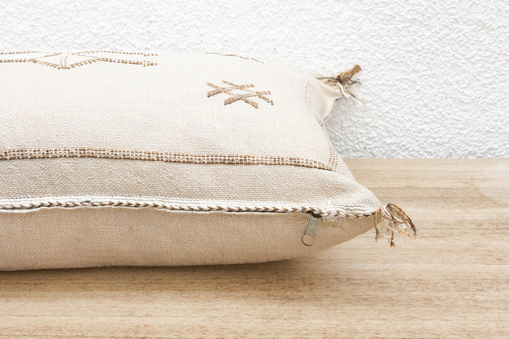 Desert Cotton Silk Rug Lumbar Pillow