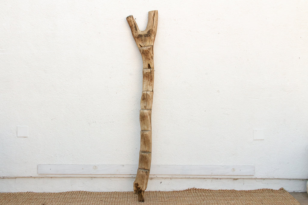 19th Century West African Sun-Bleached Ladder