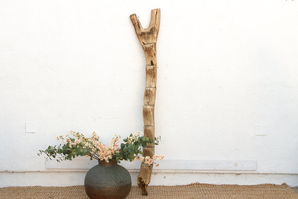 19th Century West African Sun-Bleached Ladder