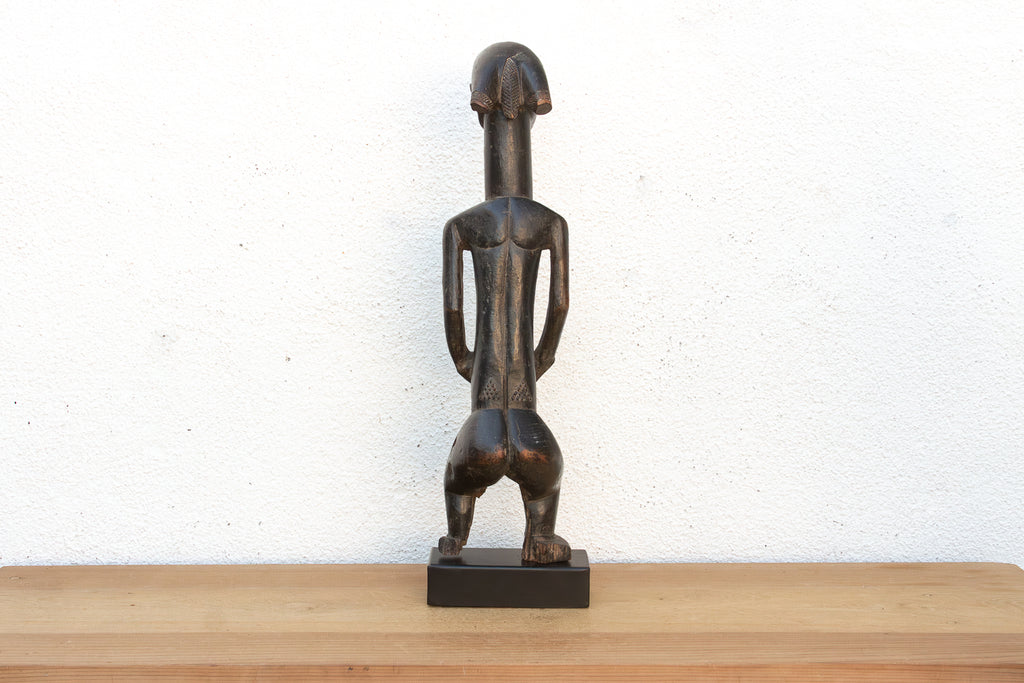The Silent Guardian, Antique Lobi Bateba Figure on Custom Stand