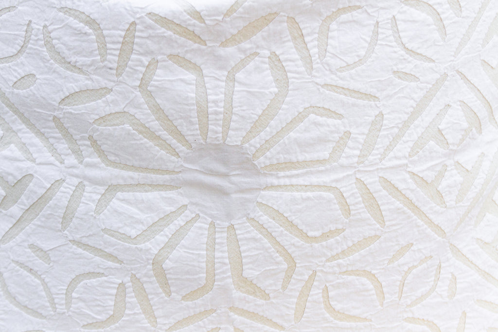 Starflower Euro Applique Pillow Cover