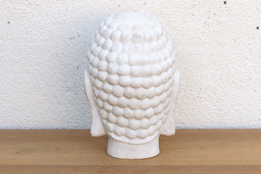 Serene Ascetic, Large Finely Carved Marble Buddha