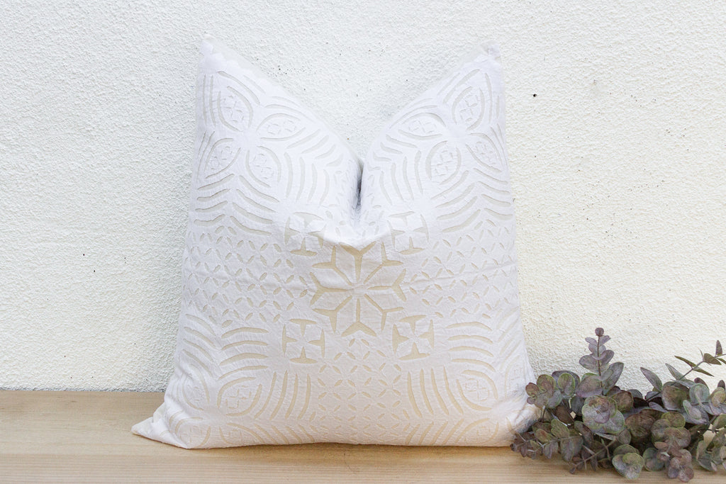 Azalea Euro Applique Pillow Cover