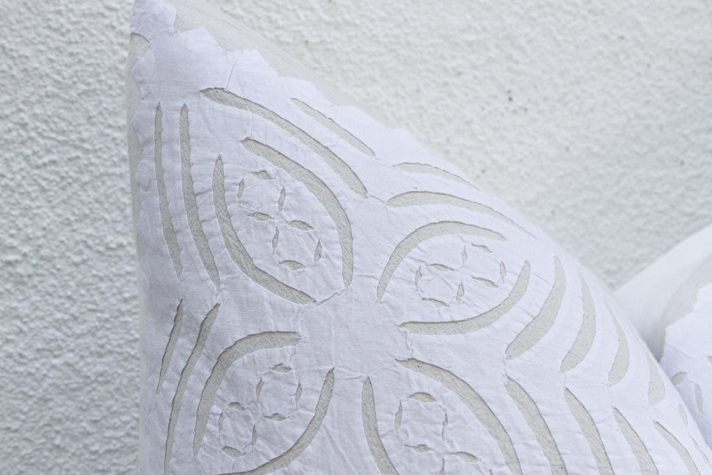 Azalea Euro Applique Pillow Cover