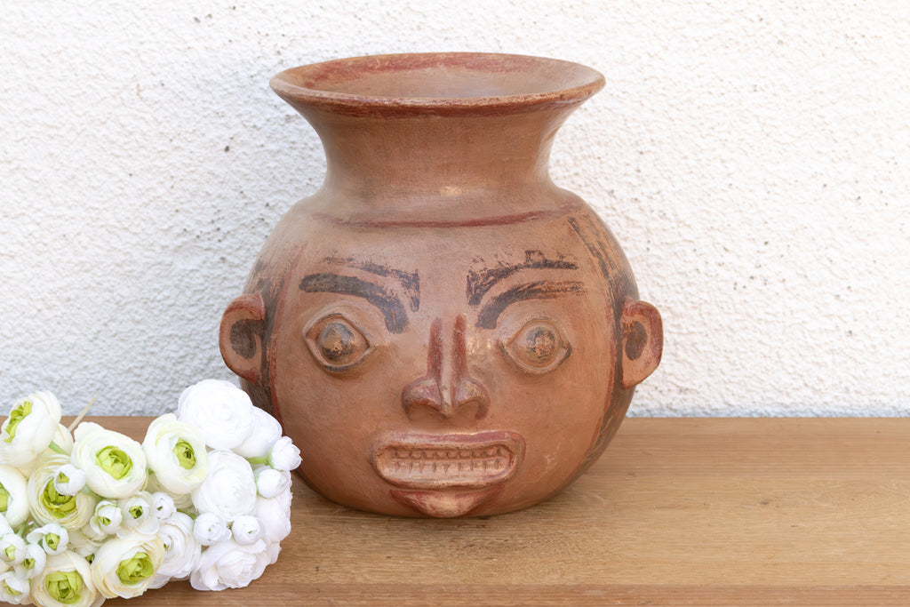 Pre Columbian Terracotta Moche Effigy Vessel (Trade)