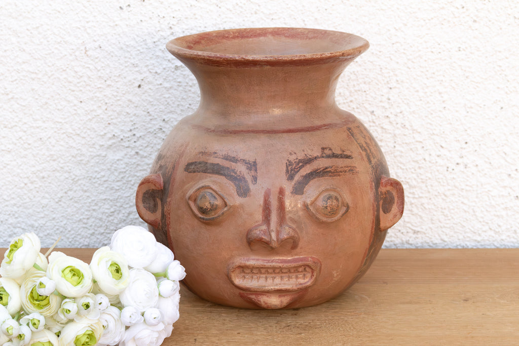 Pre Columbian Terracotta Moche Effigy Vessel (Trade)