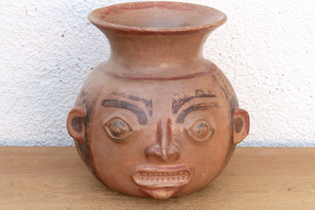 Pre Columbian Terracotta Moche Effigy Vessel (Trade)