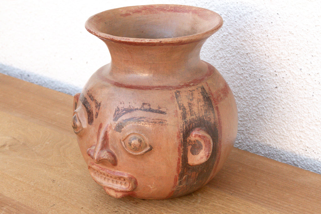 Pre Columbian Terracotta Moche Effigy Vessel (Trade)
