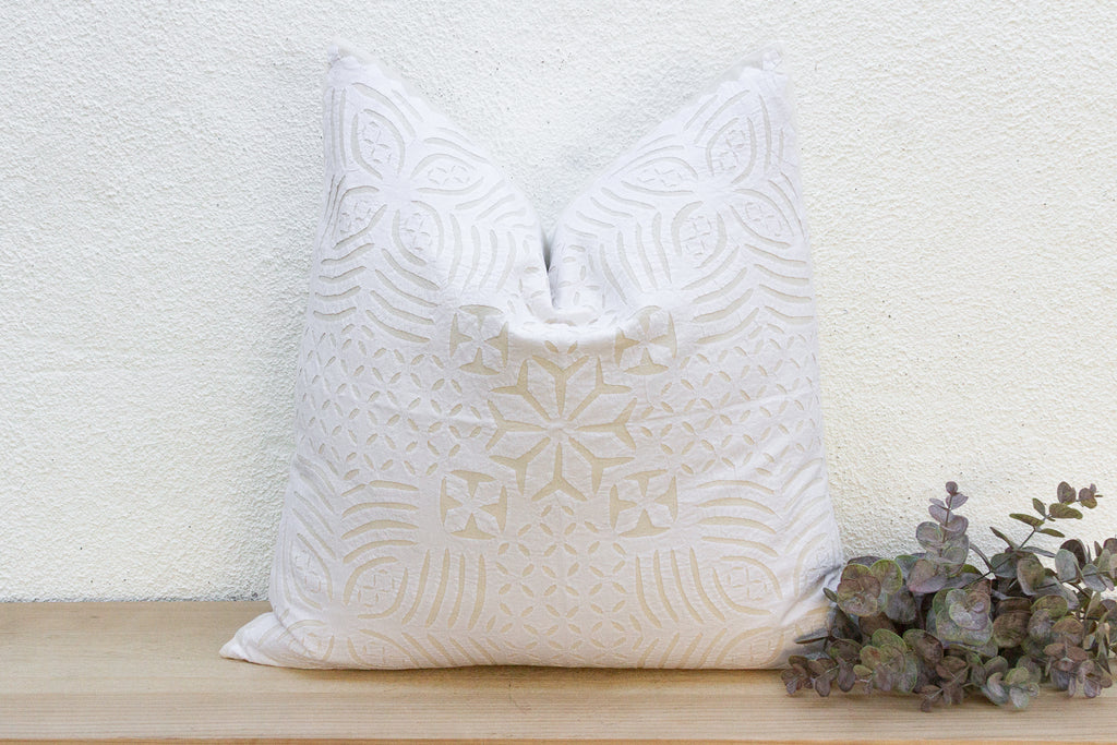 Orchid Euro Applique Pillow Cover