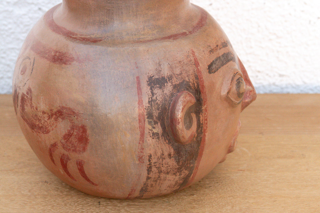 Pre Columbian Terracotta Moche Effigy Vessel (Trade)