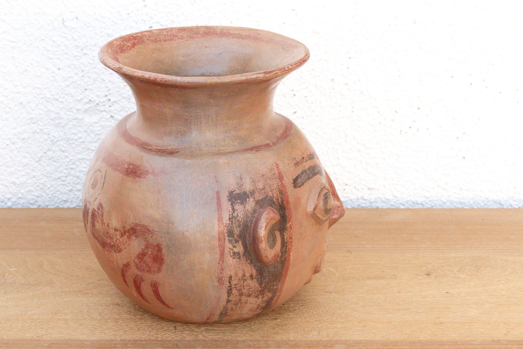 Pre Columbian Terracotta Moche Effigy Vessel (Trade)