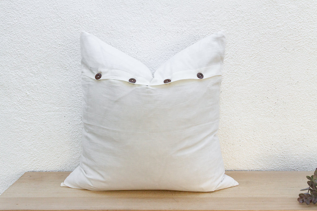 Poppy Euro Applique Pillow Cover