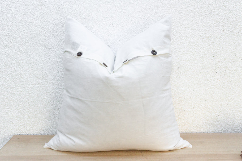 Warm Linen Euro Applique Pillow Cover