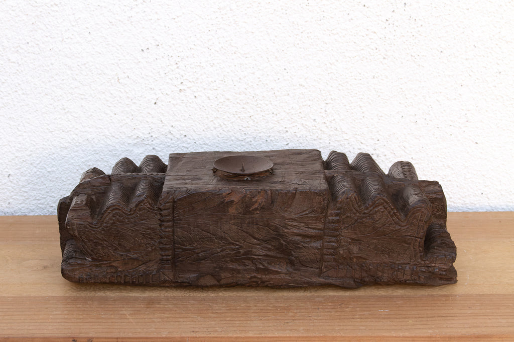 19th Century Haveli Architectural Candle Stand (Trade)