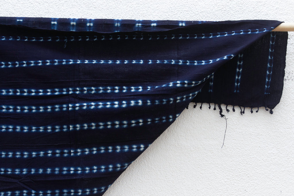Dot Mirage Indigo Mud Cloth