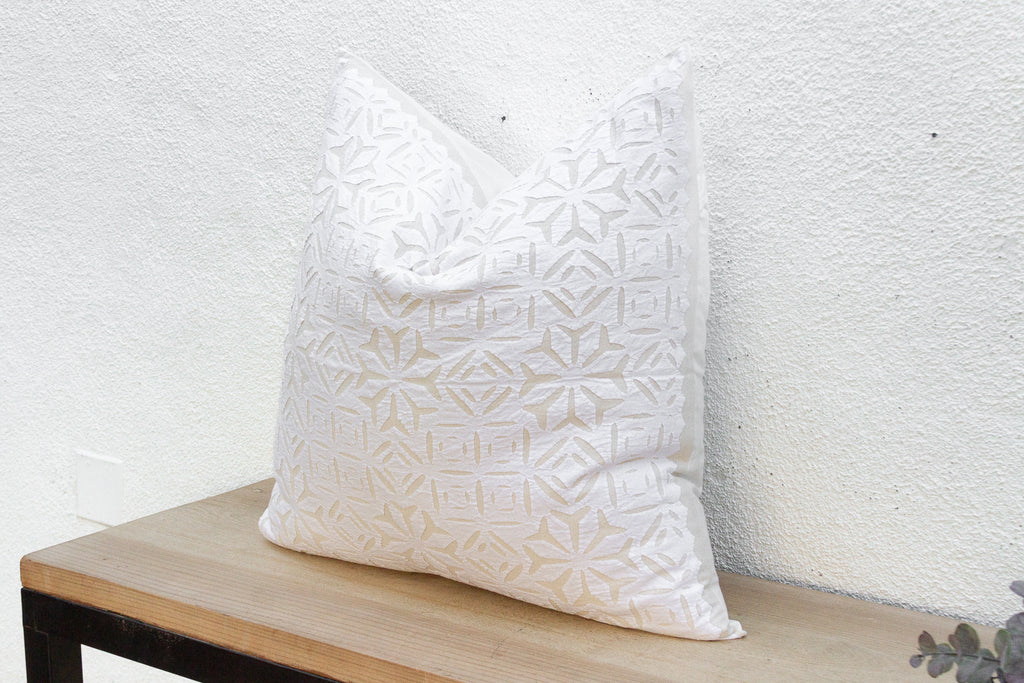 Biscotti Euro Applique Pillow Cover