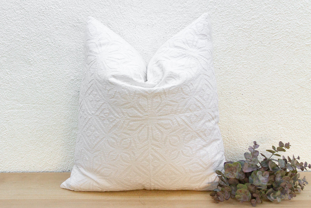 Bare Wheat Euro Applique Pillow Cover