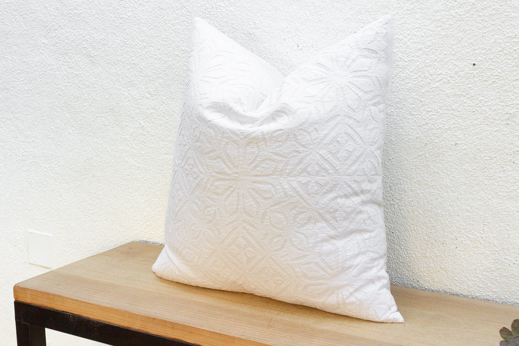 Bare Wheat Euro Applique Pillow Cover