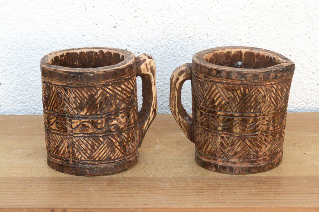 Set of Two, Handcarved Tribal Vessels (Trade)