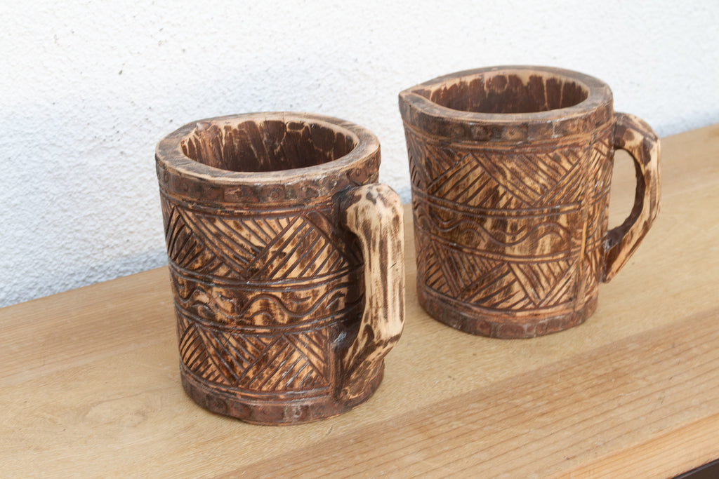 Set of Two, Handcarved Tribal Vessels (Trade)